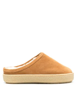 ISABEL MARANT Fozee suede flatform mules - Brown - サムネイル1