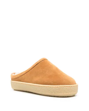 ISABEL MARANT Fozee suede flatform mules - Brown - サムネイル2