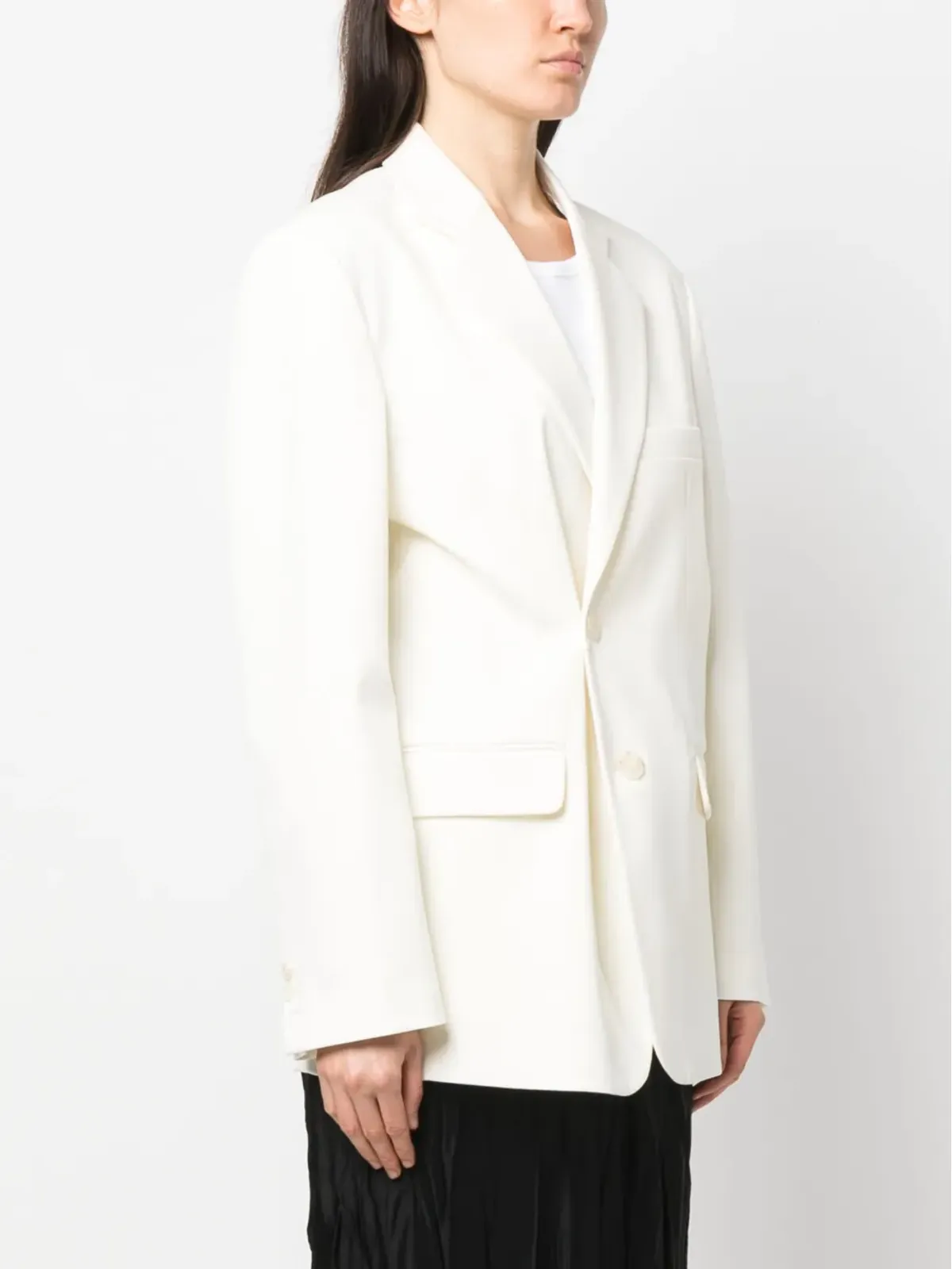 MM6 Maison Margiela アシンメトリック ダブルブレスト ブレザー - 画像3