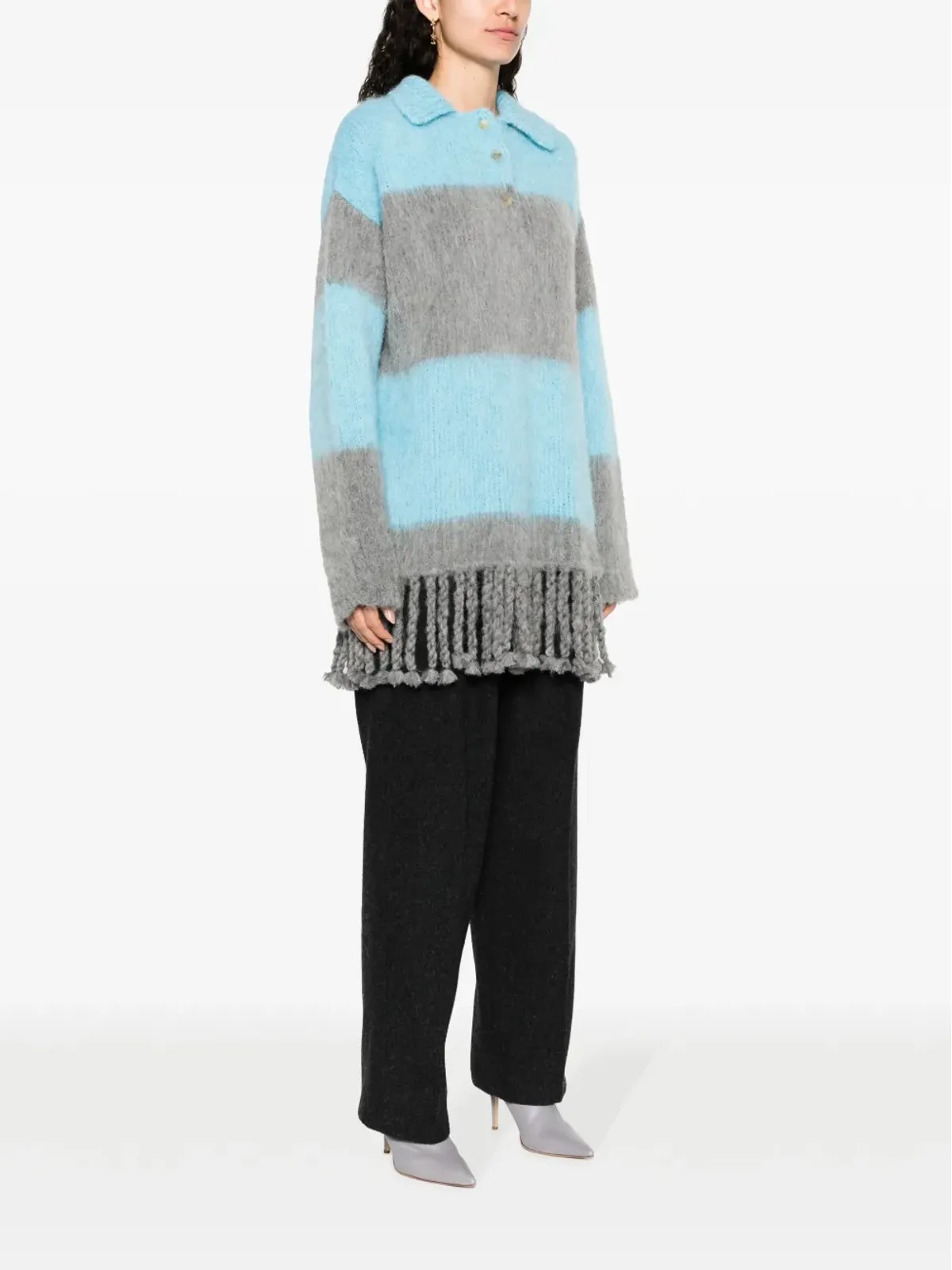 ETRO フリンジエッジ ニットミニドレス - 画像3