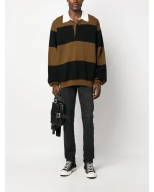 Ksubi テキストプリント ミッドライズ テーパード ジーンズ - Grey - サムネイル2