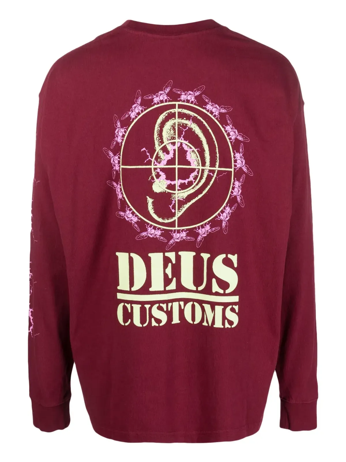 Deus Ex Machina Pub Nuisance ロングスリーブTシャツ レッド - 画像2