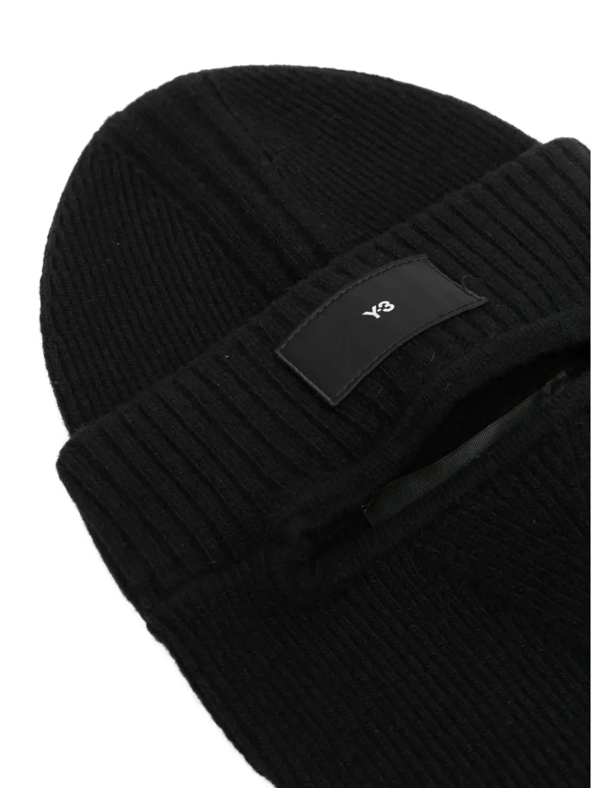 Y-3 ロゴパッチ付きリブ編みバラクラバ - 画像2