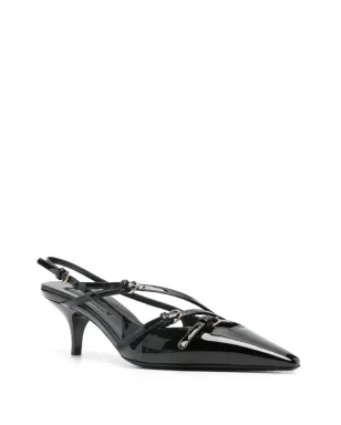 Miu Miu バックル装飾スリングバックパンプス - サムネイル2