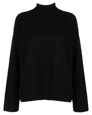 Le Kasha roll-neck ribbed cashmere jumper - Black - サムネイル1