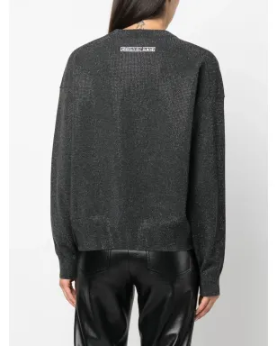 Alexander Wang ラインストーン装飾のウールニット（グレー） - サムネイル4