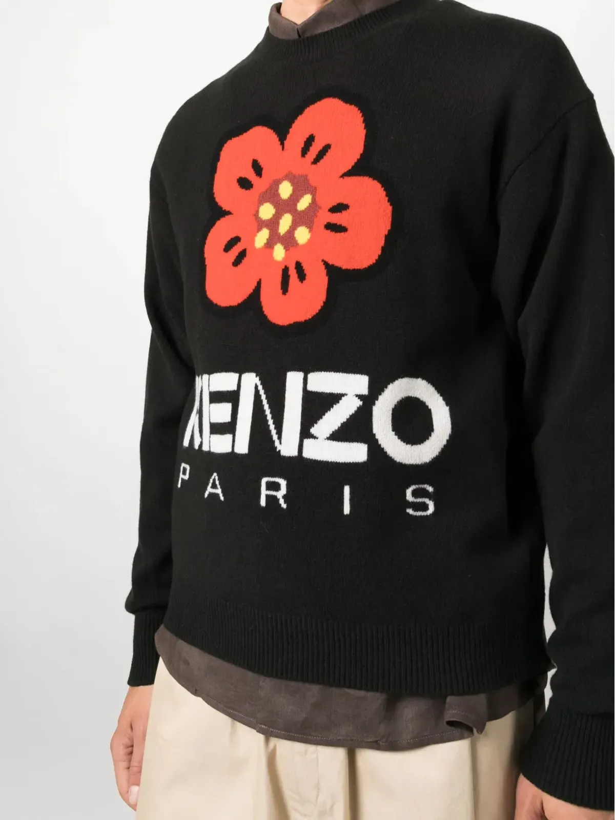 Kenzo ボケフラワーモチーフ ウールジャンパー - 画像5