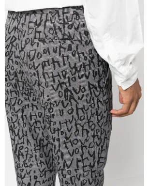 Comme des Garçons Homme Plus チェック柄ジャカードストレートパンツ - サムネイル5