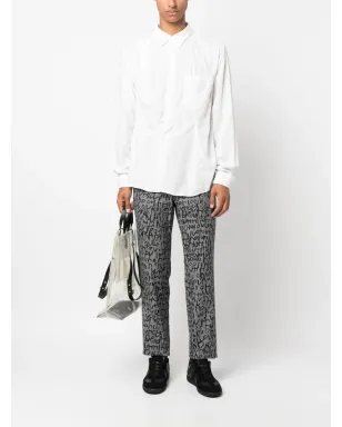 Comme des Garçons Homme Plus チェック柄ジャカードストレートパンツ - サムネイル2