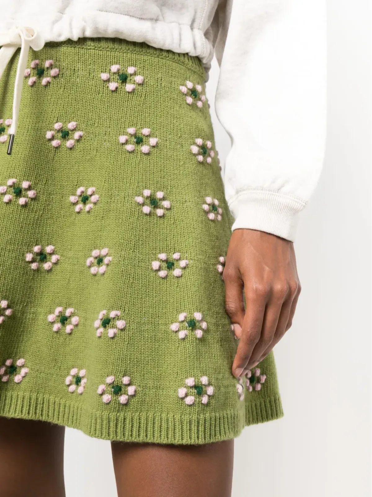 Kenzo 花柄モチーフ ウールスカート - 画像5
