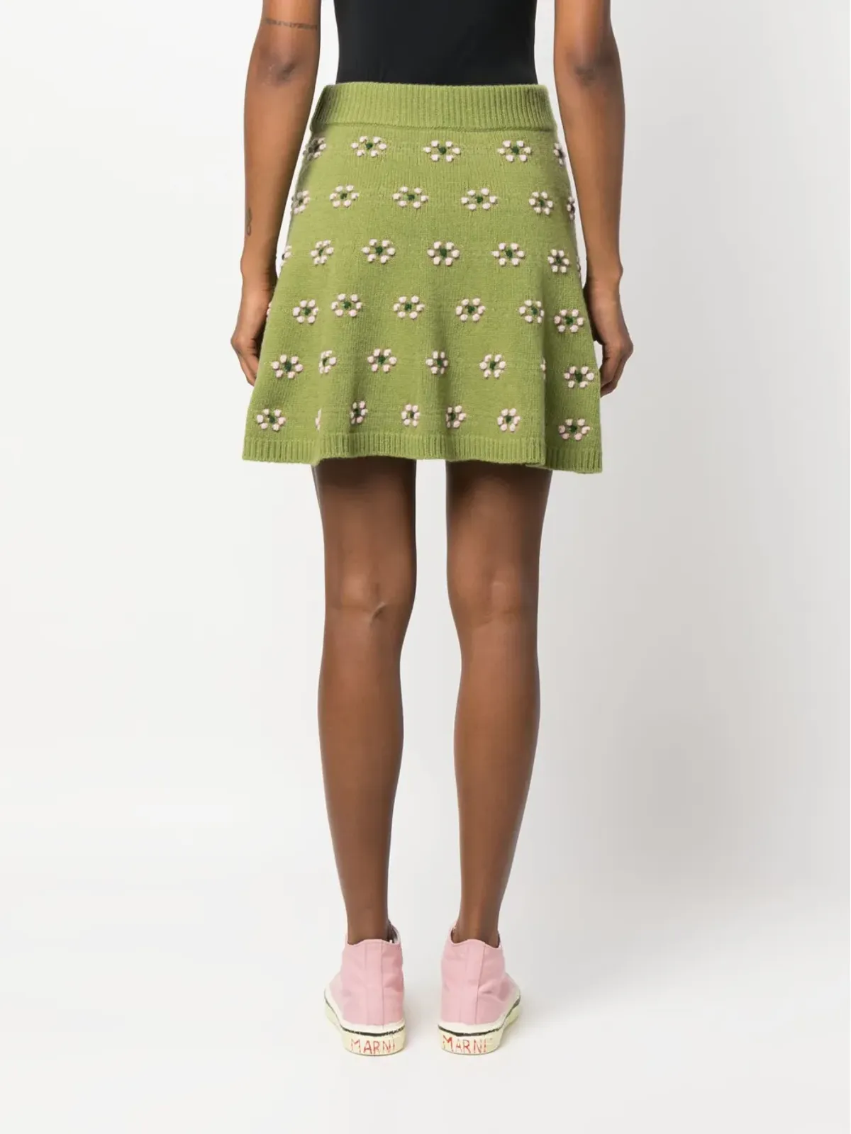 Kenzo 花柄モチーフ ウールスカート - 画像4