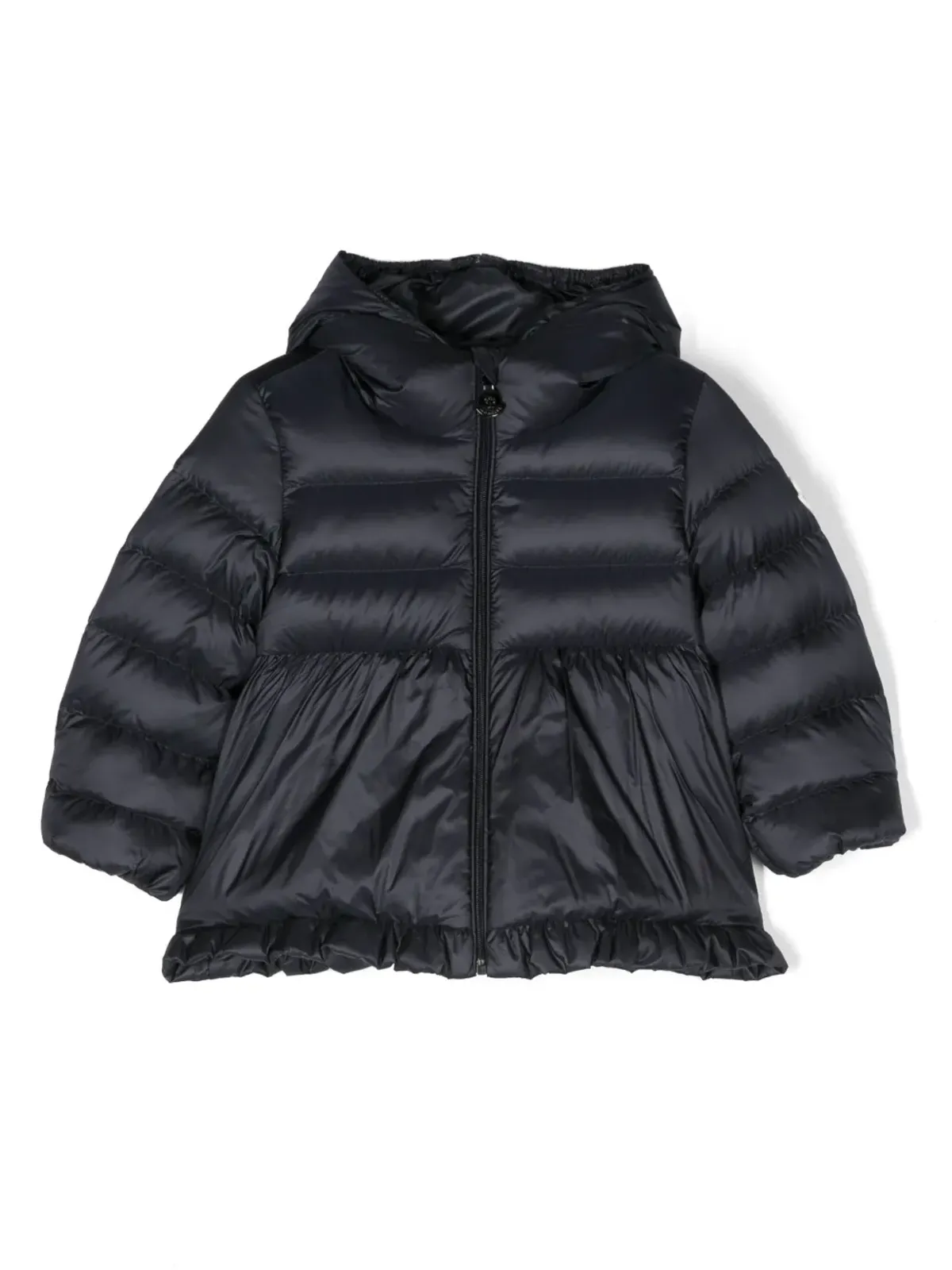 Moncler Enfant キルテッドフード付きダウンジャケット - 画像1