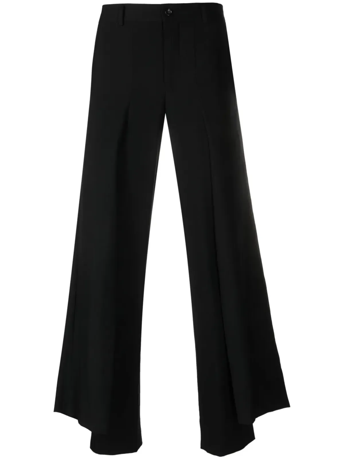 Comme des Garçons Homme Plus ドレープパネル・スリムフィット ウールパンツ - 画像1