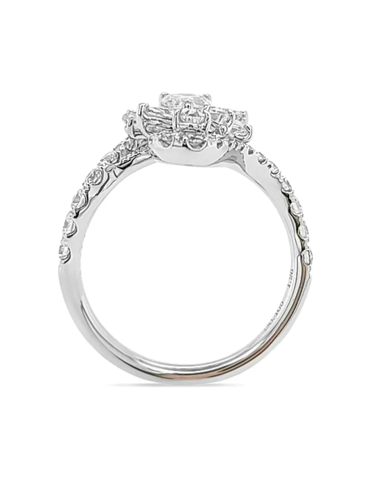 HYT Jewelry プラチナとダイヤモンドのリング - 画像5