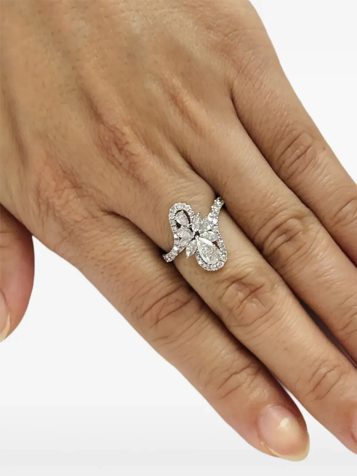 HYT Jewelry プラチナとダイヤモンドのリング - 画像2