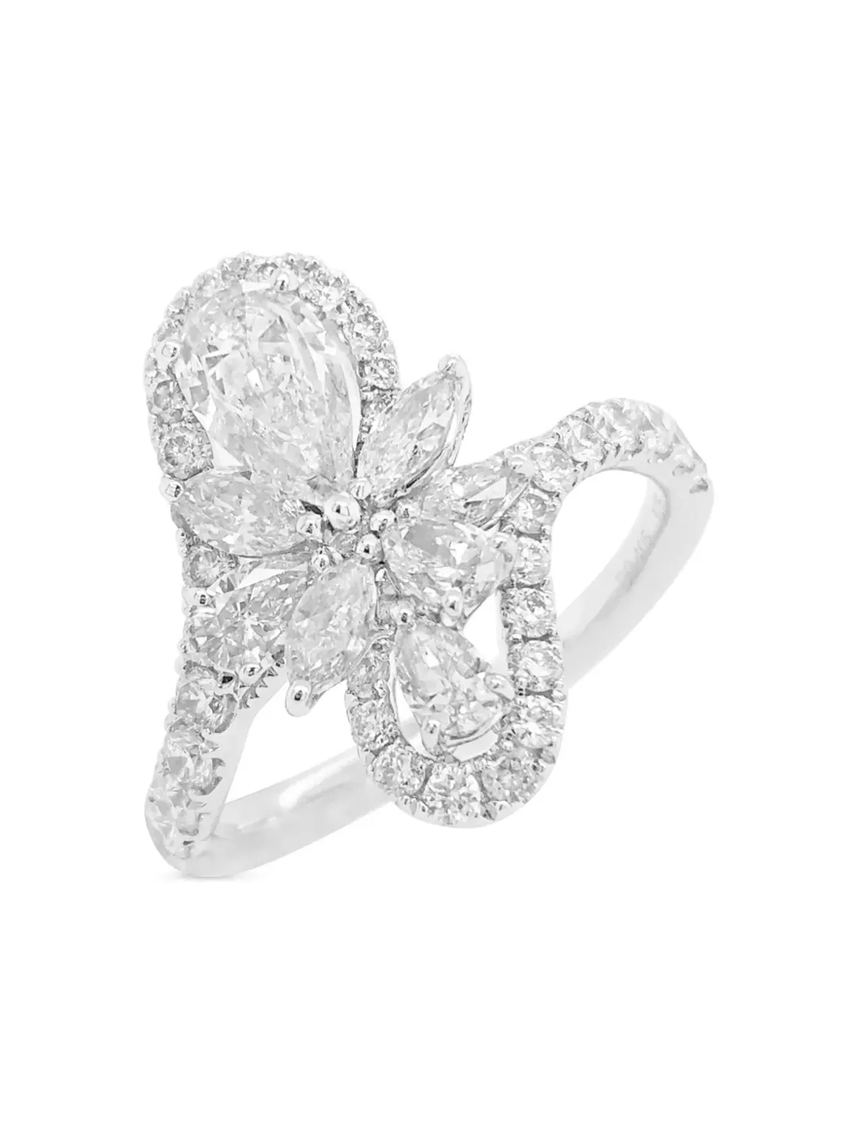 HYT Jewelry プラチナとダイヤモンドのリング - 画像3