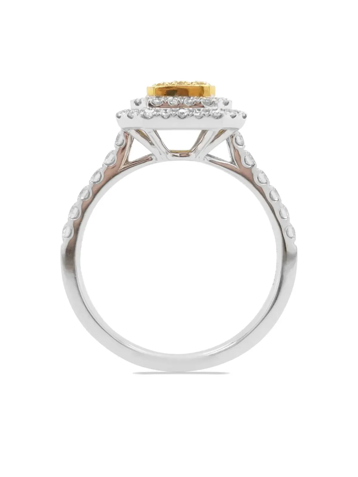 HYT Jewelry プラチナとダイヤモンドのカクテルリング - 画像2