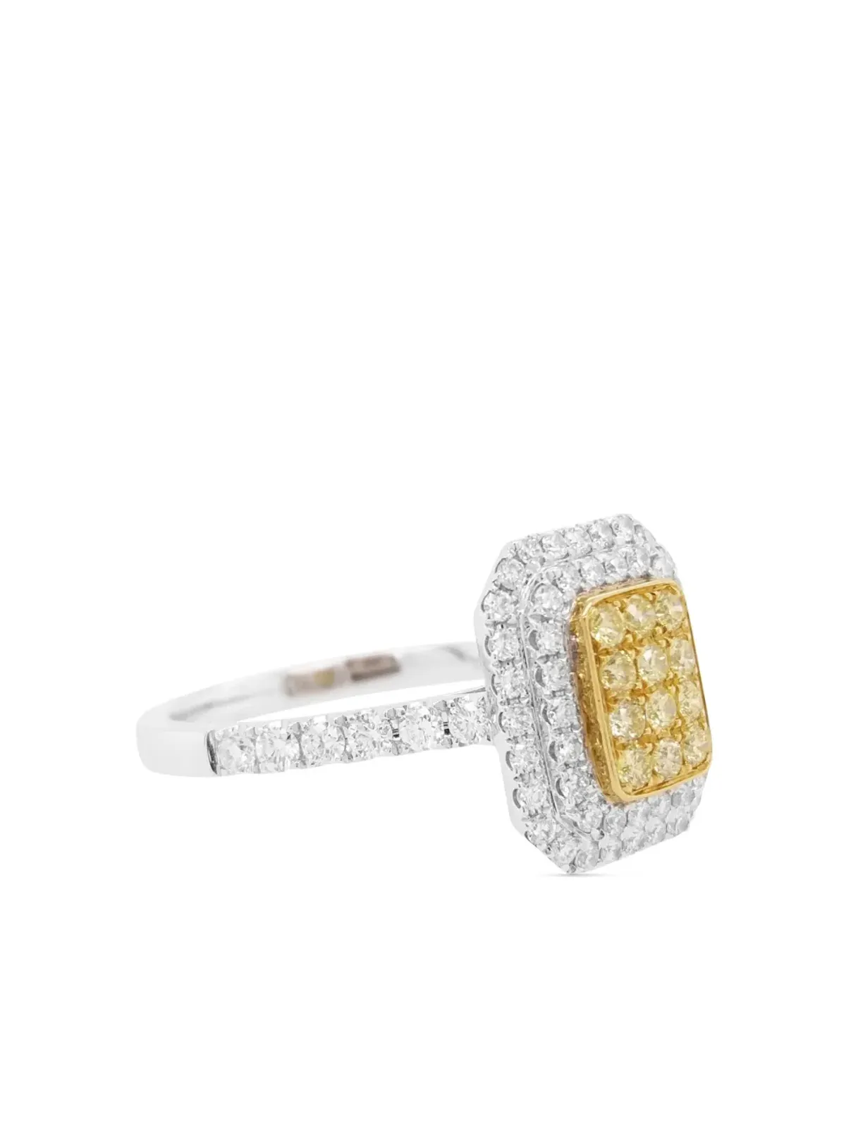 HYT Jewelry プラチナとダイヤモンドのカクテルリング - 画像3