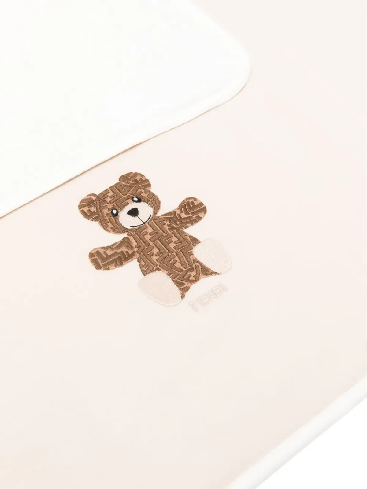 Fendi Kids テディベア ロゴ刺繍ブランケット - 画像2