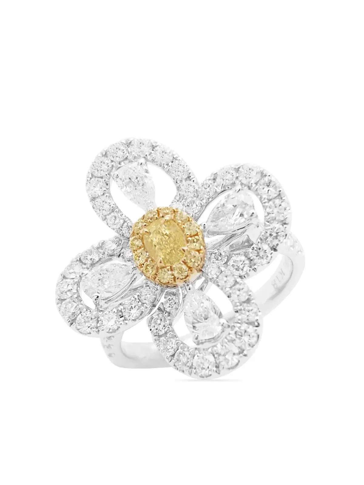 HYT Jewelry 18Kゴールド・プラチナ＆ダイヤモンド リング - シルバー - 画像3