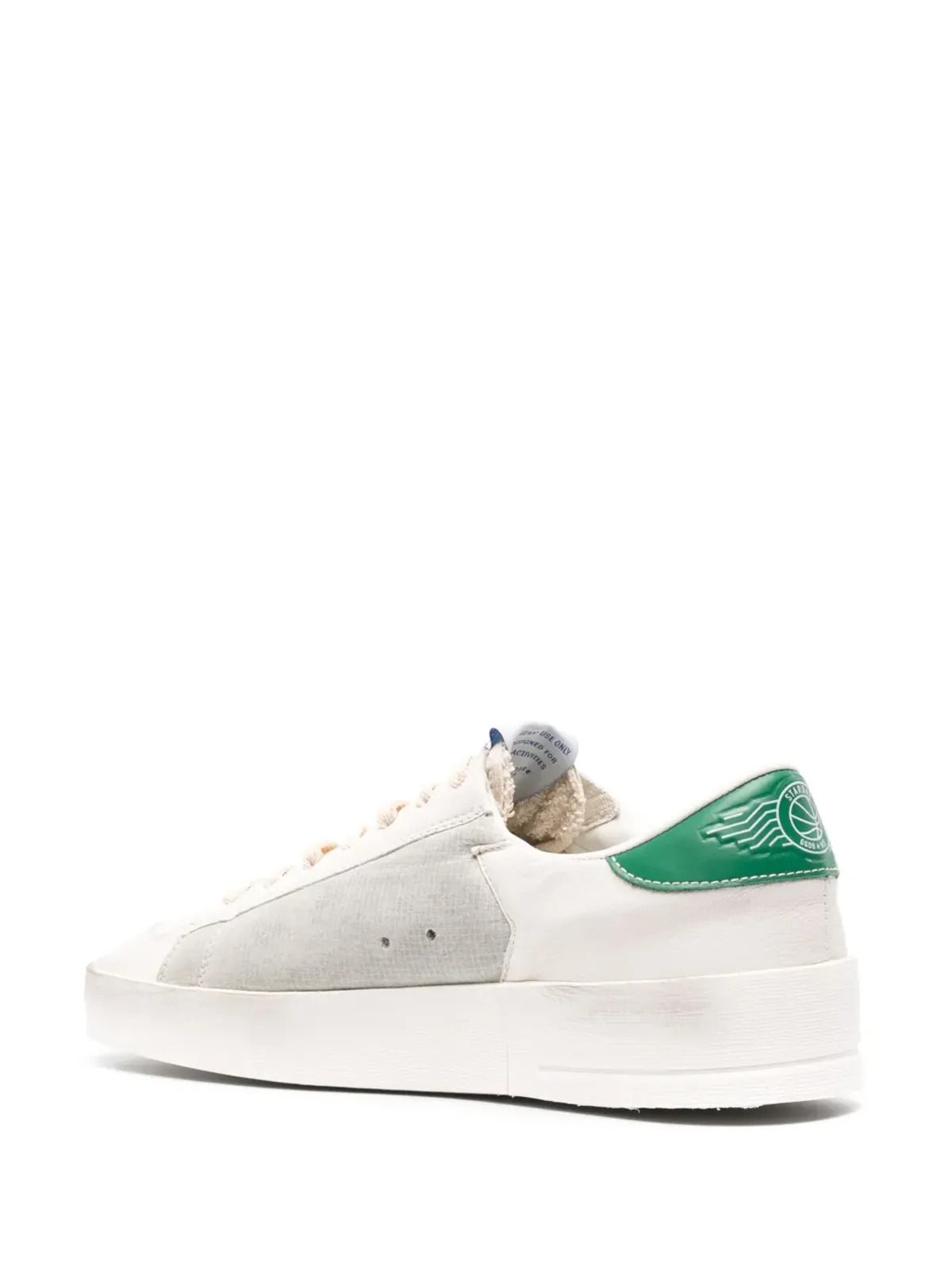 Golden Goose Stardan ディストレスト・スターアップリケ・スニーカー - ホワイト - 画像3