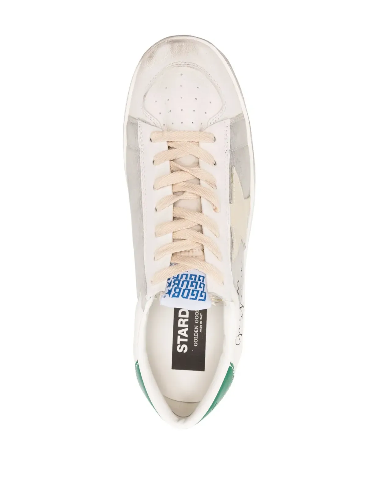 Golden Goose Stardan ディストレスト・スターアップリケ・スニーカー - ホワイト - 画像4