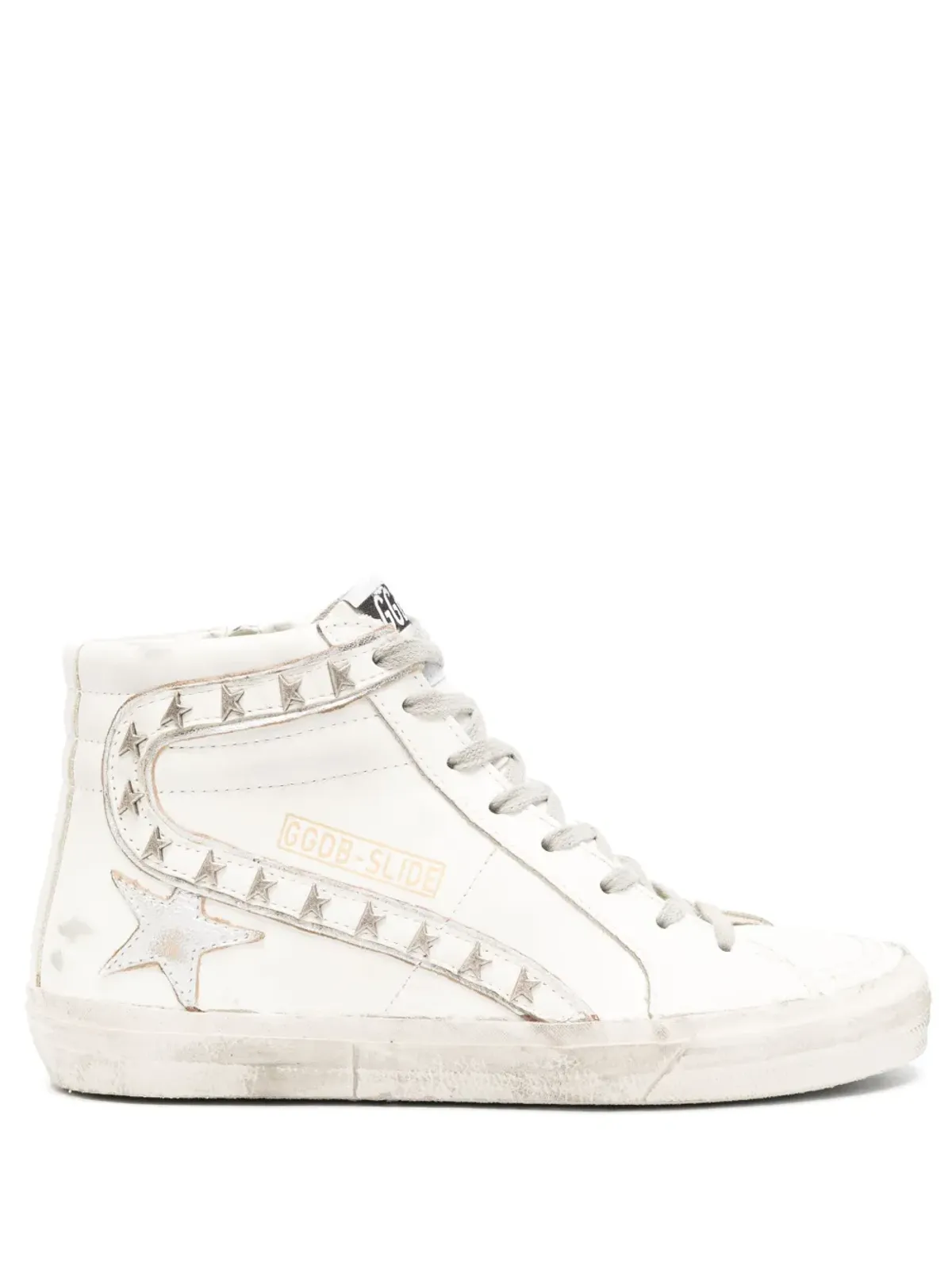 Golden Goose スライド ハイトップ レザースニーカー - 画像1