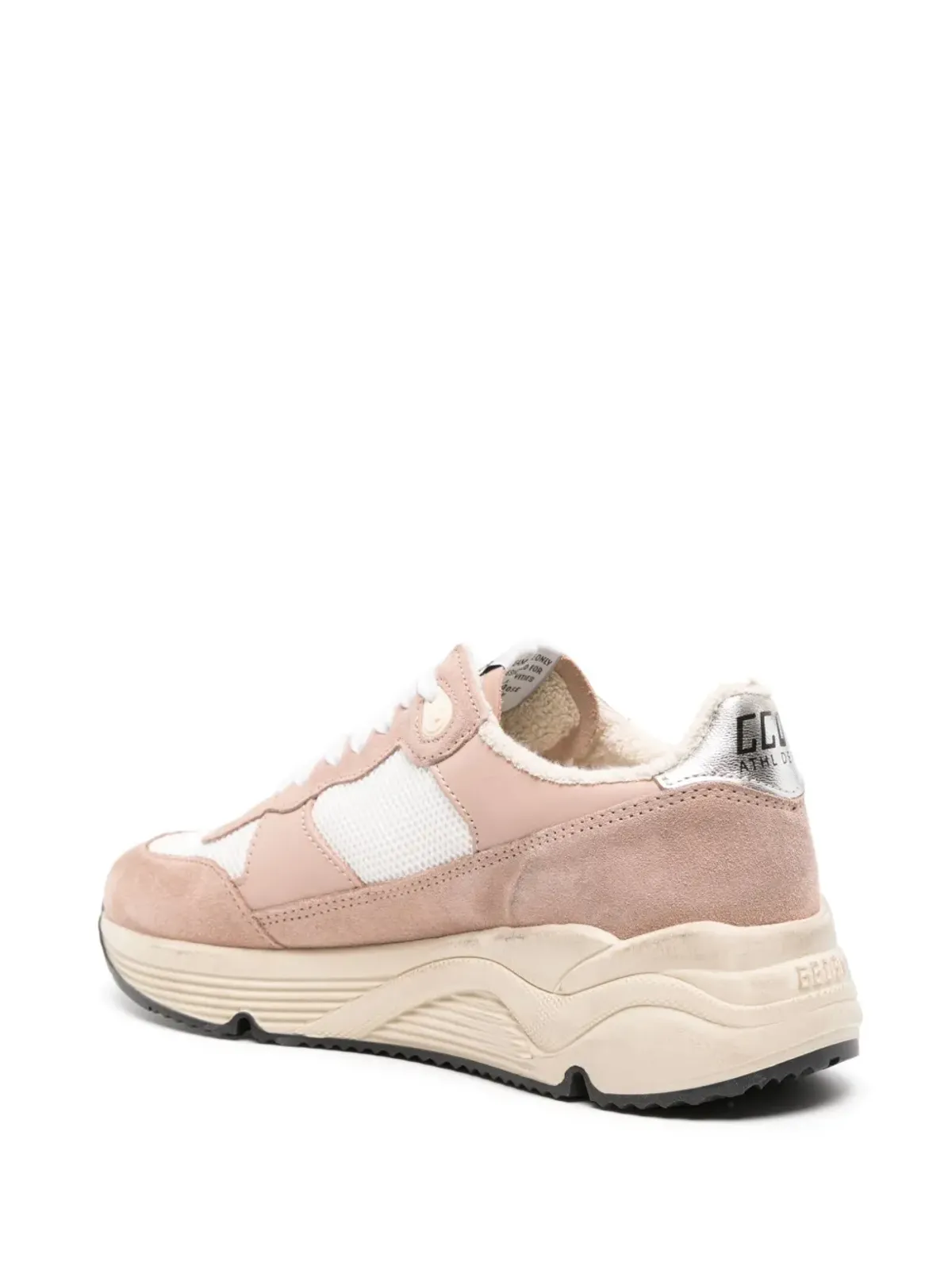 Golden Goose ランニングソール パネルドスニーカー ピンク - 画像3