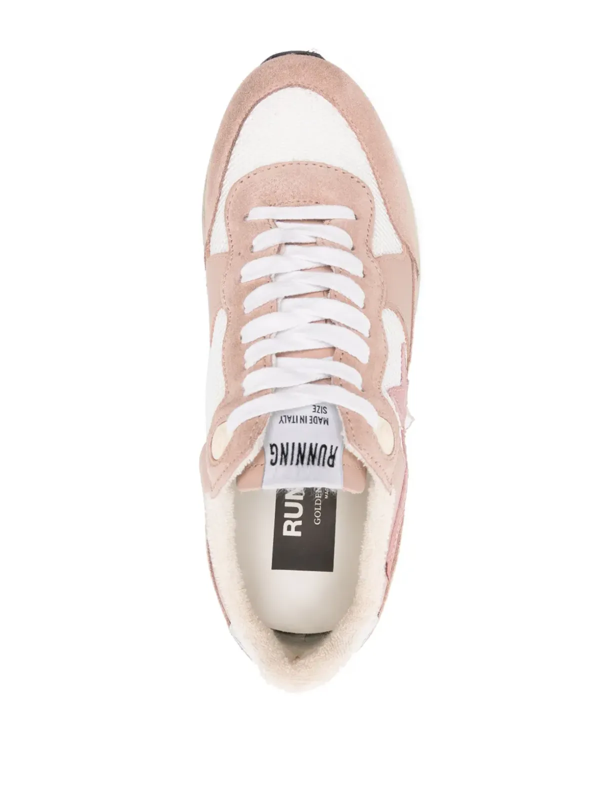 Golden Goose ランニングソール パネルドスニーカー ピンク - 画像4