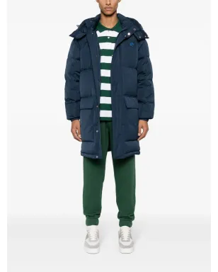 Maison Kitsuné フォックスアップリケ付きダウンコート ブルー - サムネイル2