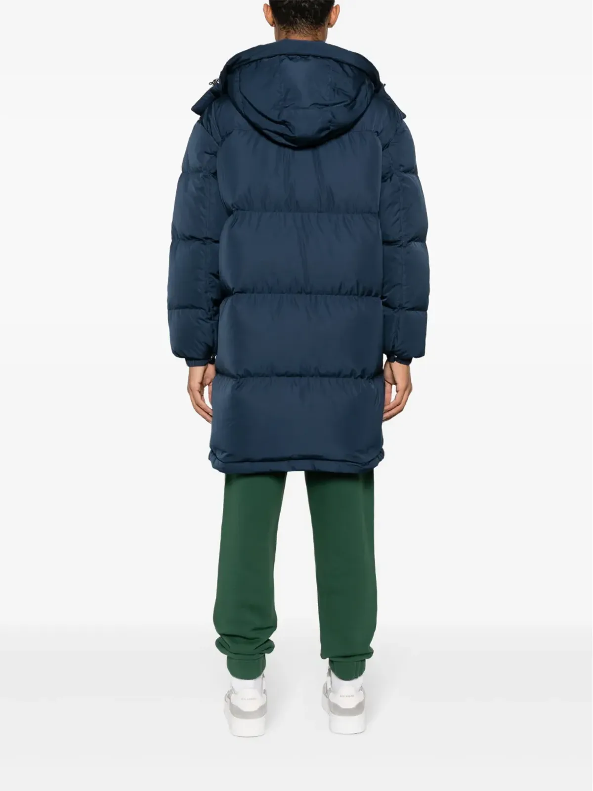 Maison Kitsuné フォックスアップリケ付きダウンコート ブルー - 画像4