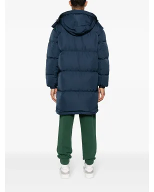 Maison Kitsuné フォックスアップリケ付きダウンコート ブルー - サムネイル4