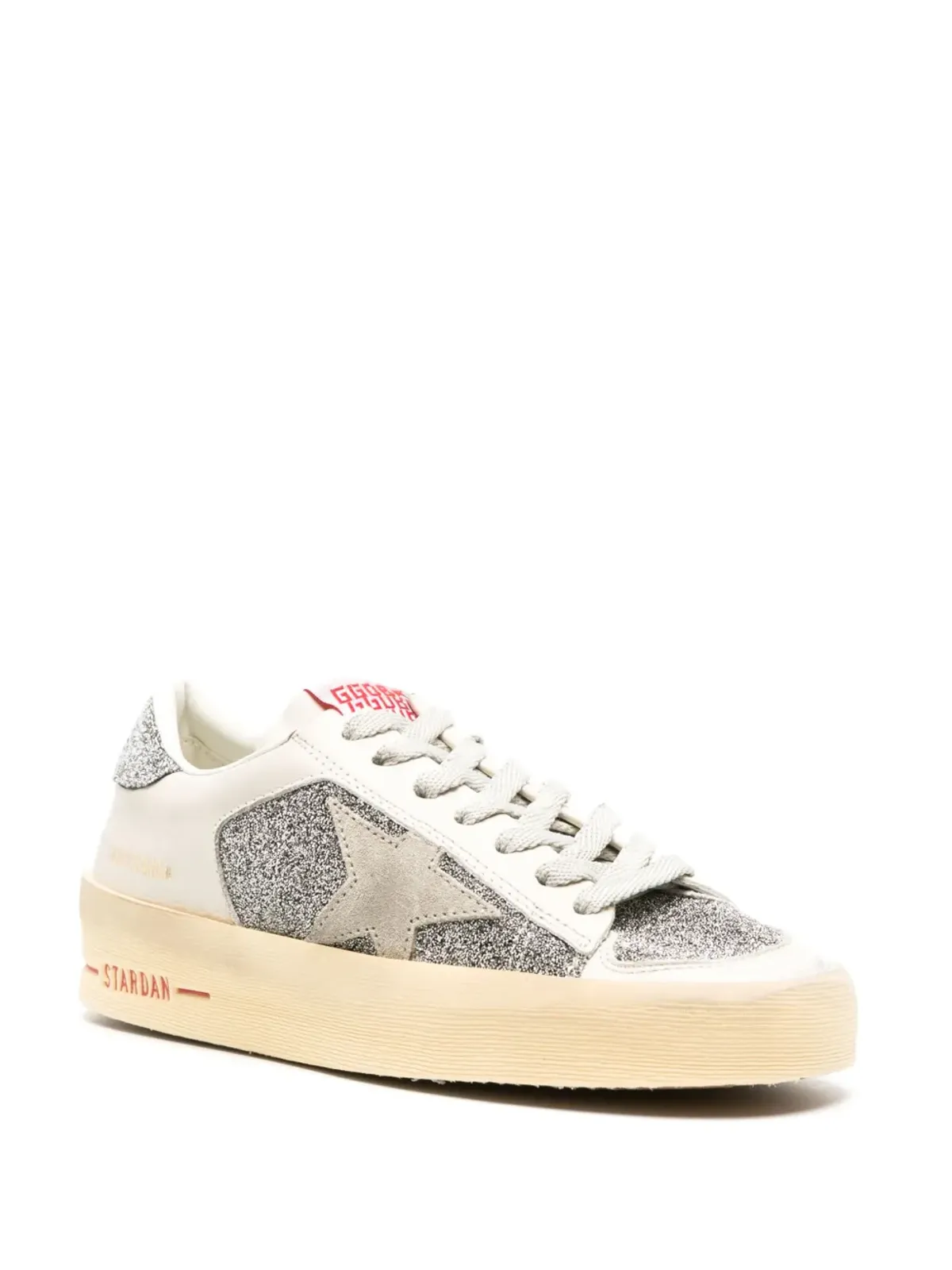 Golden Goose Stardan クリスタル装飾レザー スニーカー - 画像2