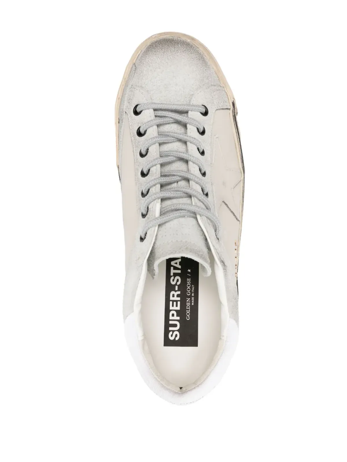 Golden Goose スーパースター ダメージ加工レザースニーカー - 画像4