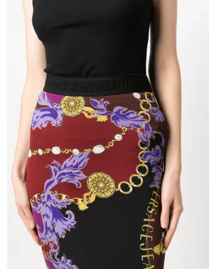 Versace Jeans Couture ロゴ クチュールプリント ミディスカート - サムネイル5