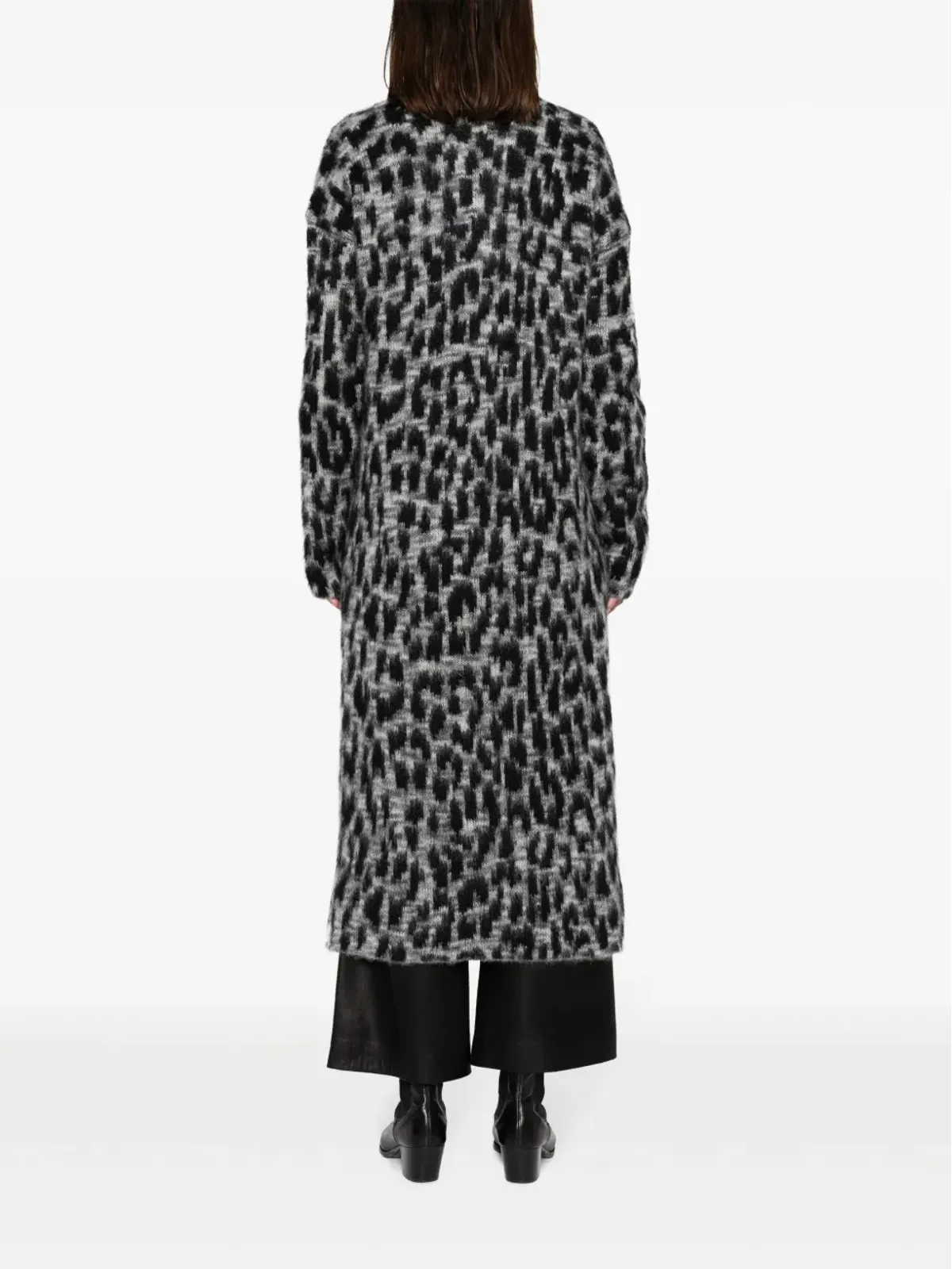 Zadig&Voltaire 豹柄カーディガンコート グレー - 画像4