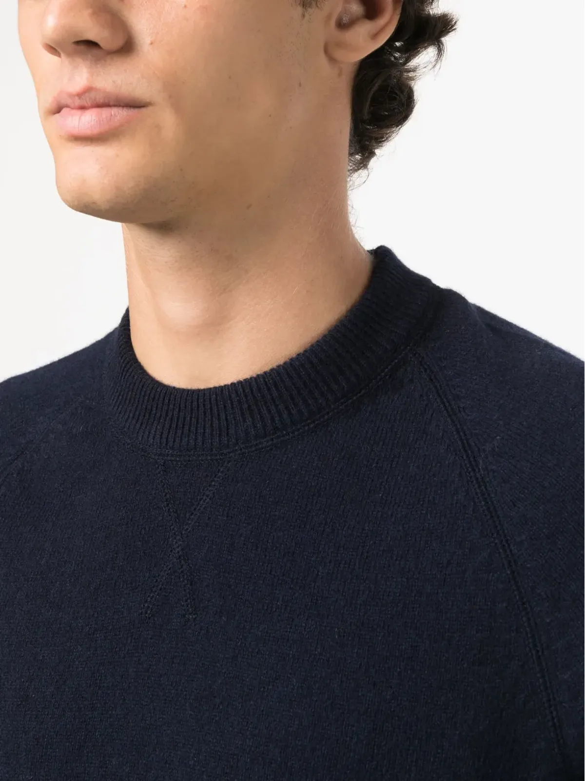 PS Paul Smith 長袖メリノウールジャンパー ネイビーブルー - 画像5