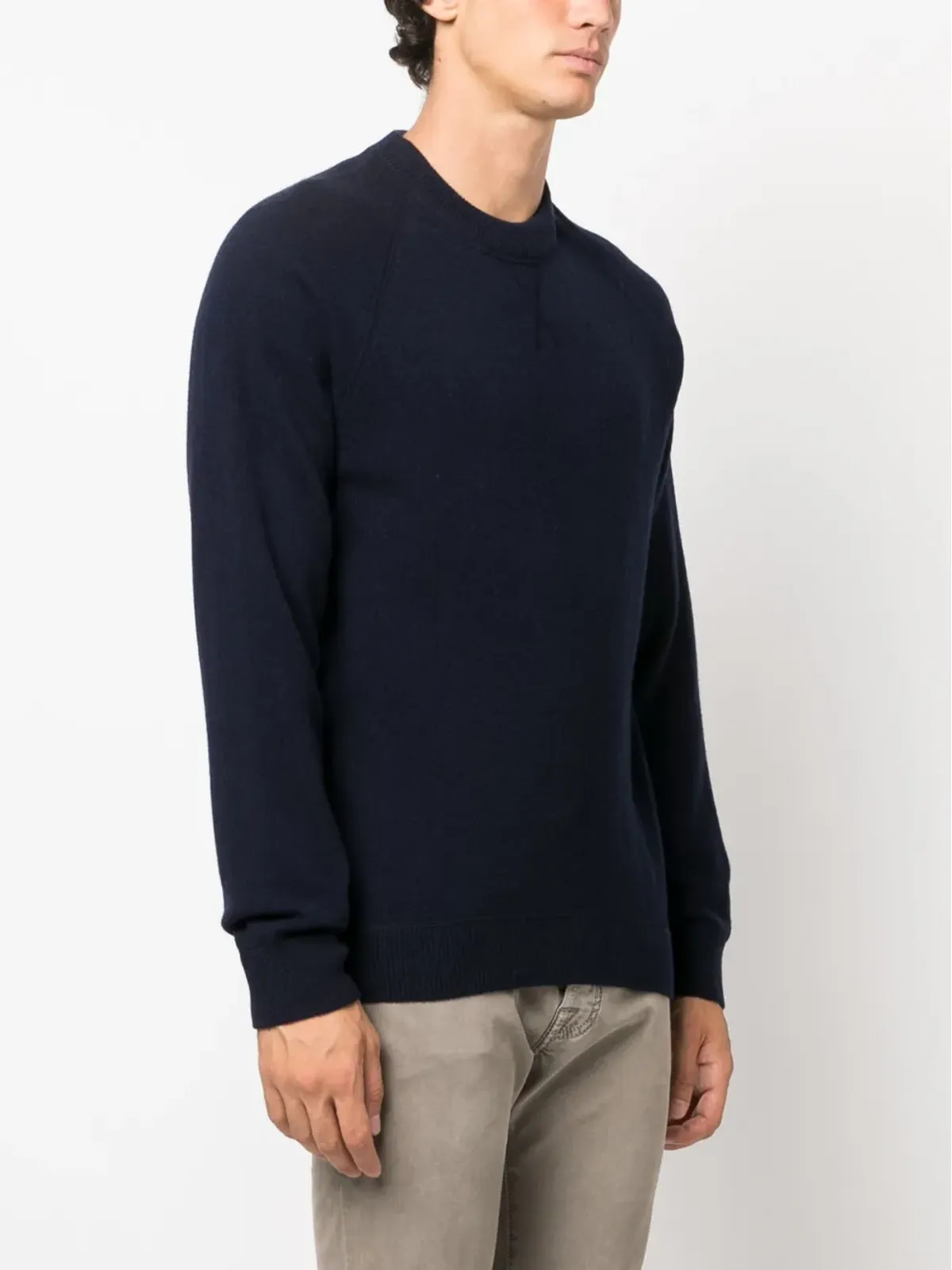 PS Paul Smith 長袖メリノウールジャンパー ネイビーブルー - 画像3