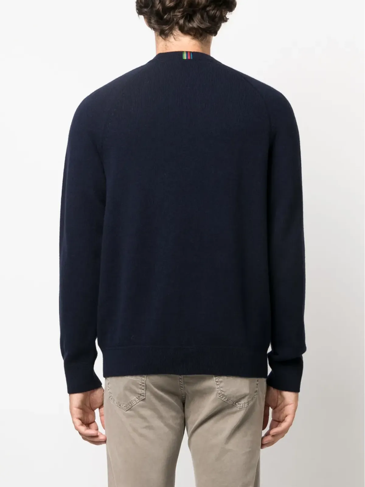 PS Paul Smith 長袖メリノウールジャンパー ネイビーブルー - 画像4