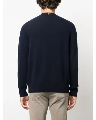 PS Paul Smith 長袖メリノウールジャンパー ネイビーブルー - サムネイル4