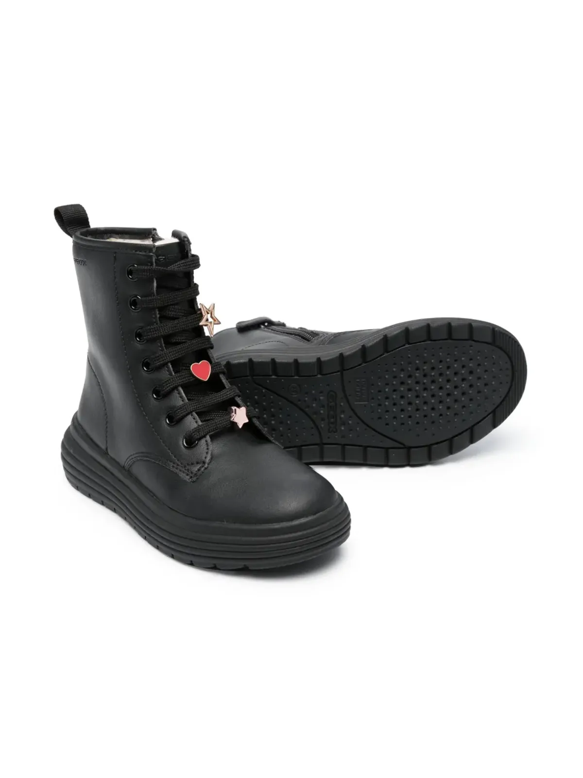 Geox Kids Phaolae レースアップ アンクルブーツ - 画像2