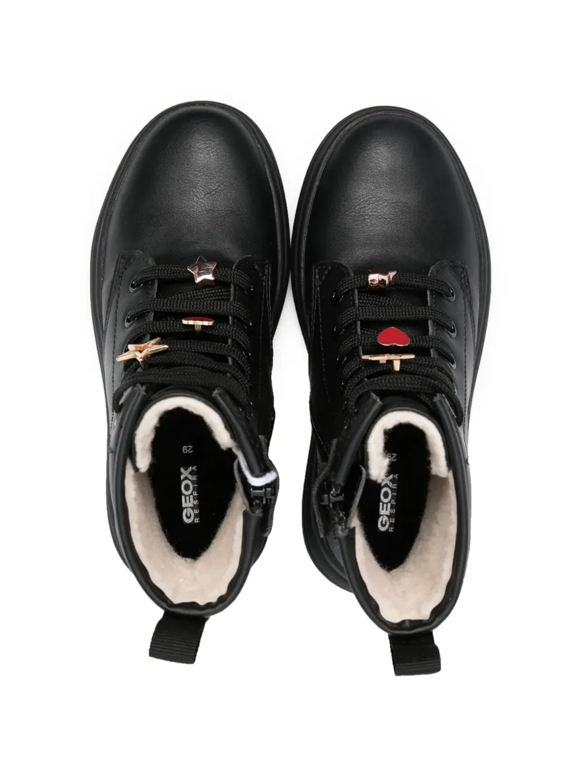 Geox Kids Phaolae レースアップ アンクルブーツ - 画像3