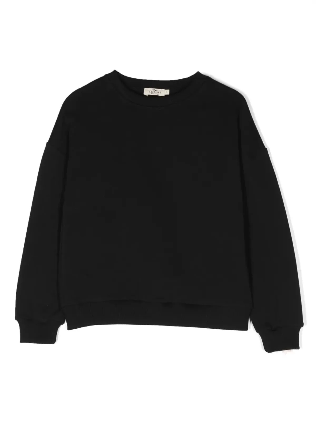 Andorine フェザーディテール付きオーガニックコットン スウェットシャツ - 画像2