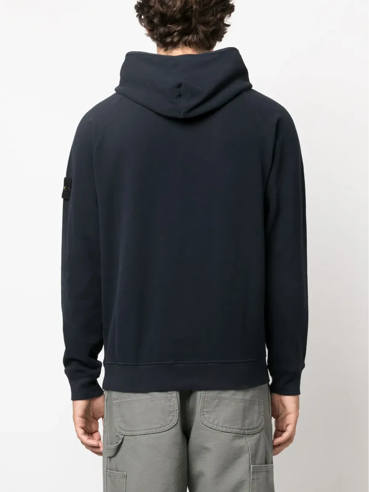 Stone Island コンパスアップリケ コットン フーディー - ブルー - 画像4