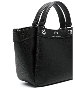 Armani Exchange ロゴエンボス加工のグレインテクストートバッグ - サムネイル4