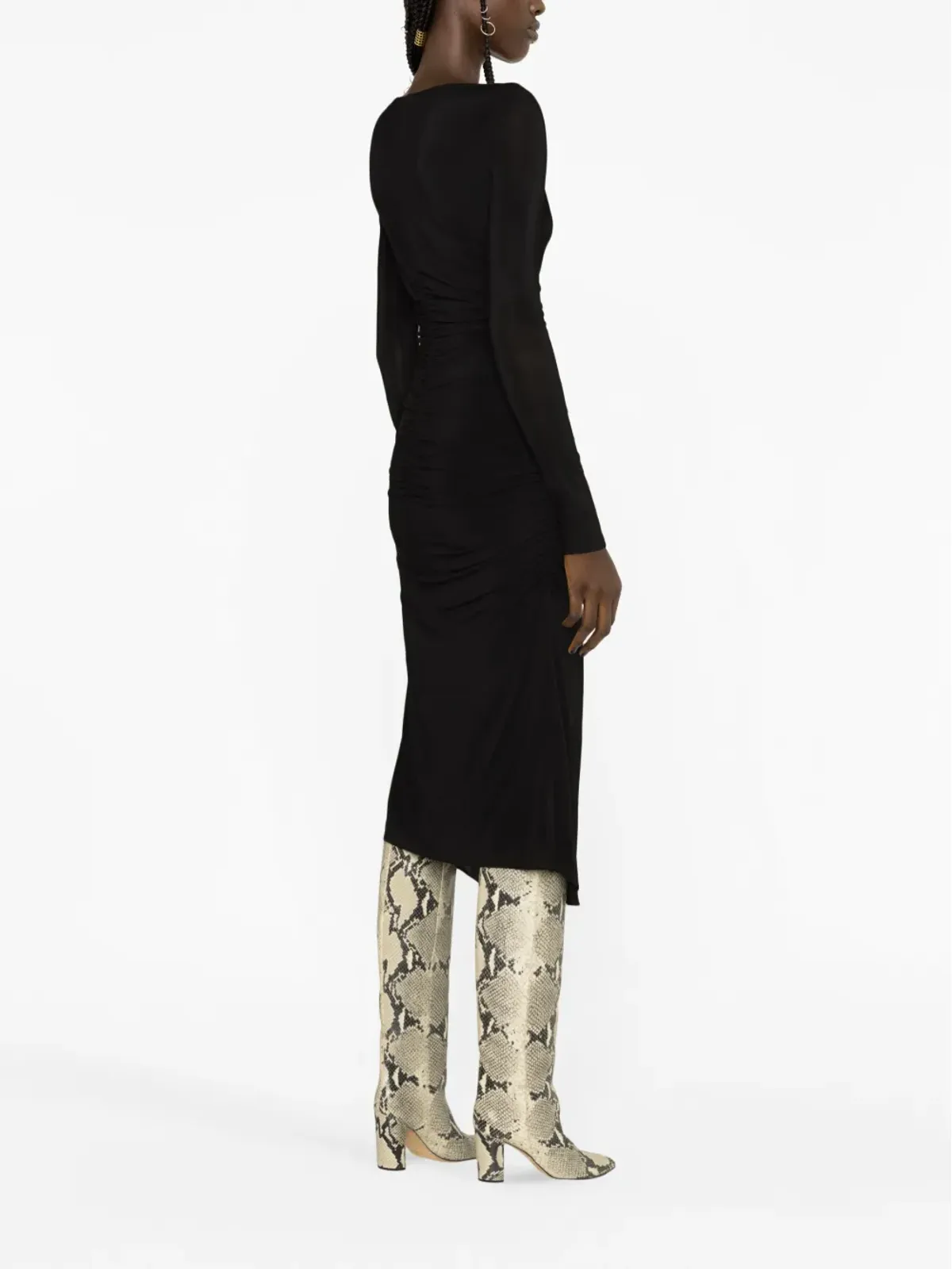 ISABEL MARANT Laly ルーシュジャージードレス - 画像3