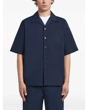 Marni キャンプカラー ヴァージンウール シャツ - サムネイル3