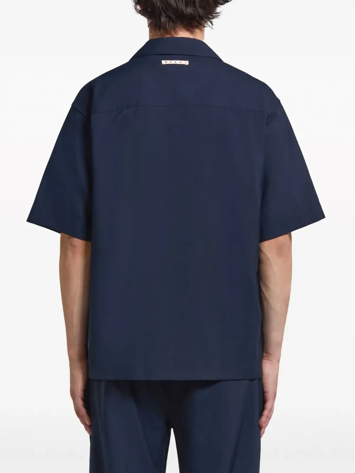 Marni キャンプカラー ヴァージンウール シャツ - 画像4