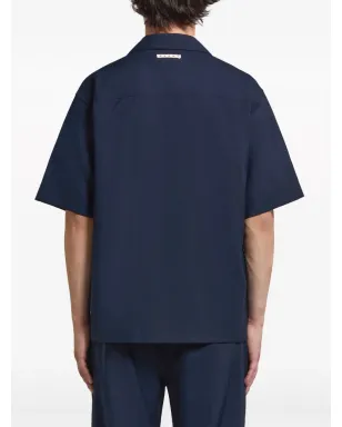 Marni キャンプカラー ヴァージンウール シャツ - サムネイル4