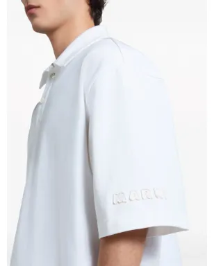 Marni ロゴパッチコットンポロシャツ - サムネイル5